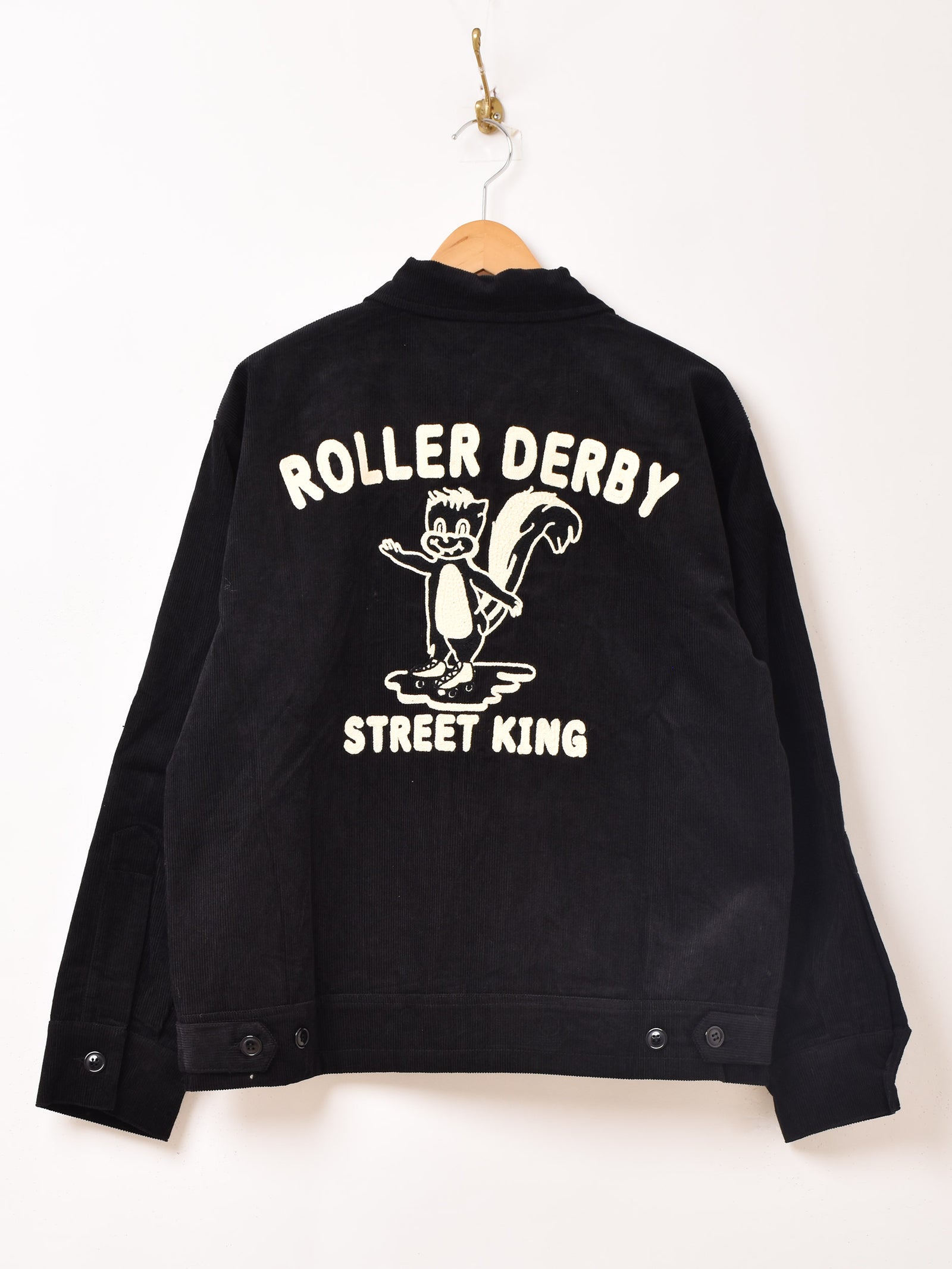 2色展開】Backers 刺繍入り コーデュロイジャケット「ROLLER DERBY
