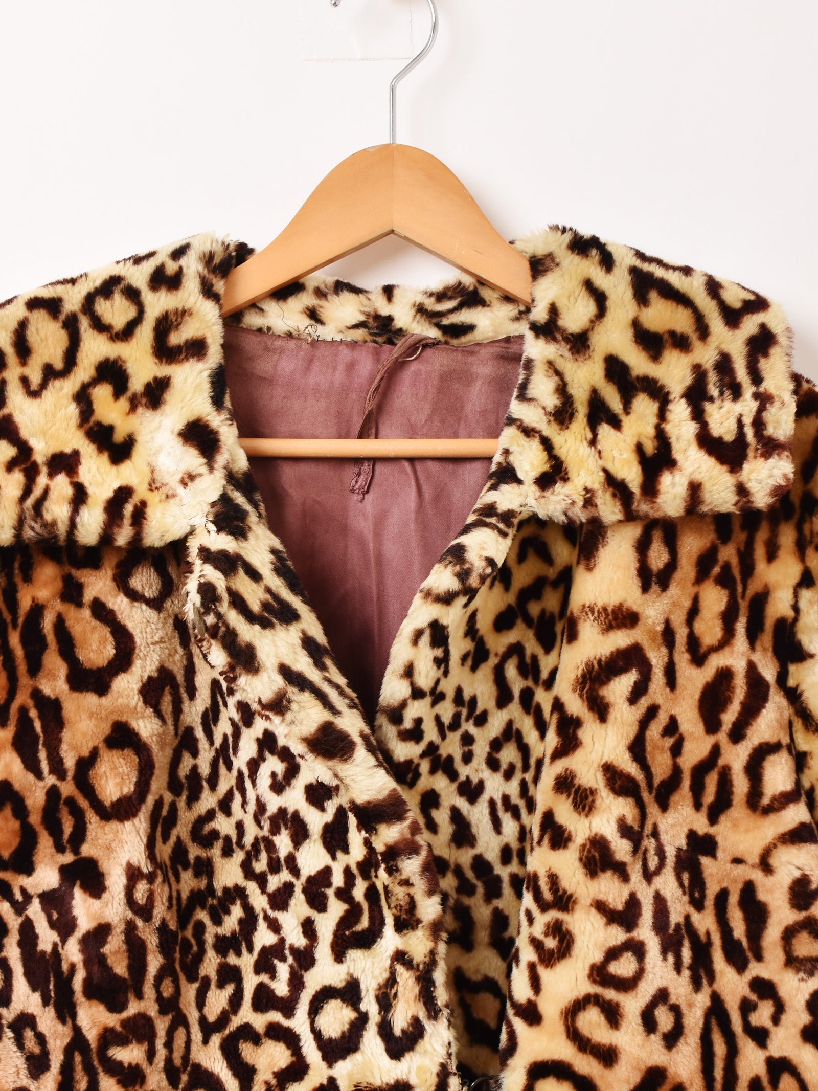 60's レオパード柄 フェイクファーコート – 古着屋Top of the Hillの