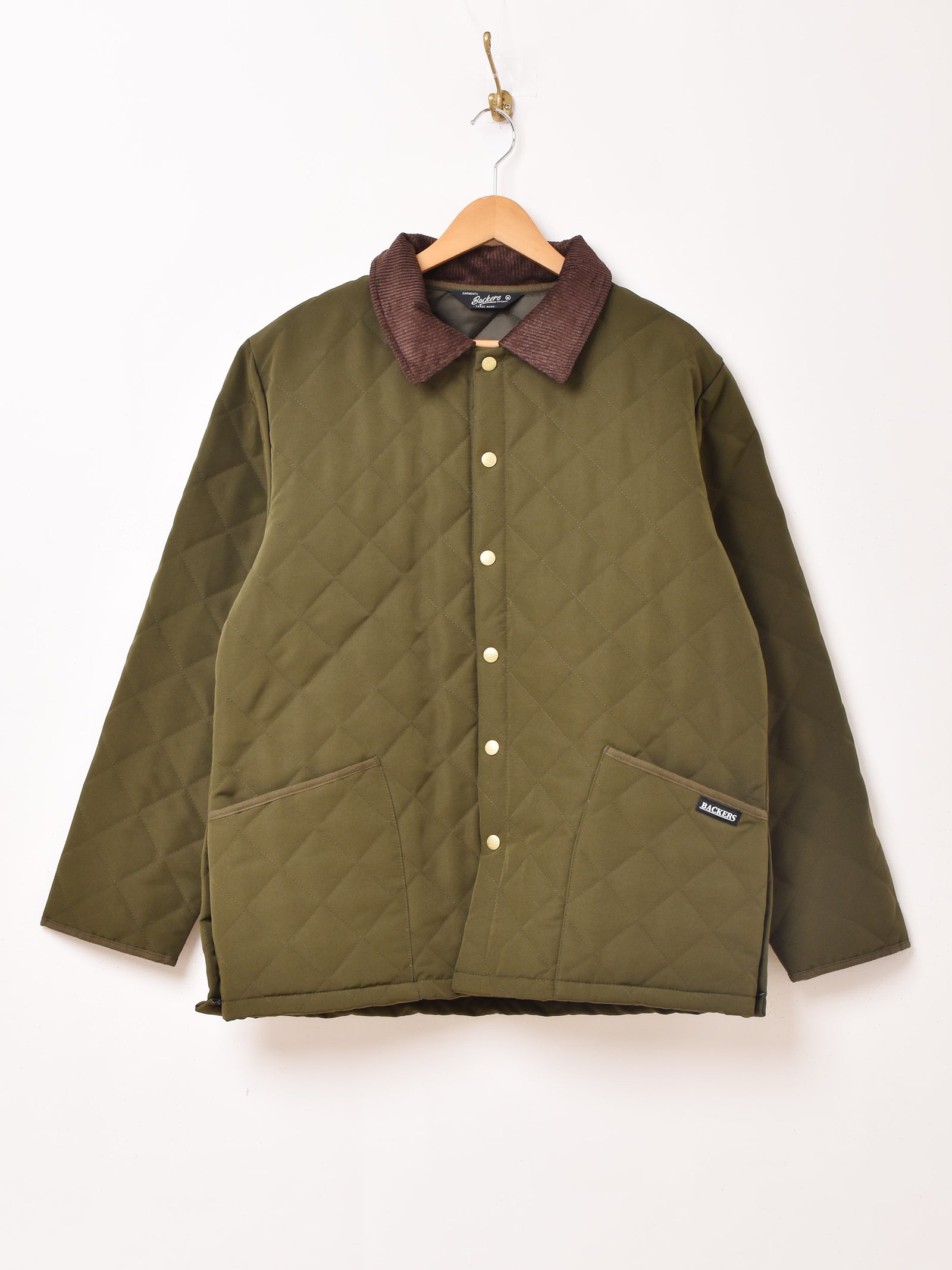 3色展開】Backers コーデュロイ襟 キルティングジャケット – 古着屋Top