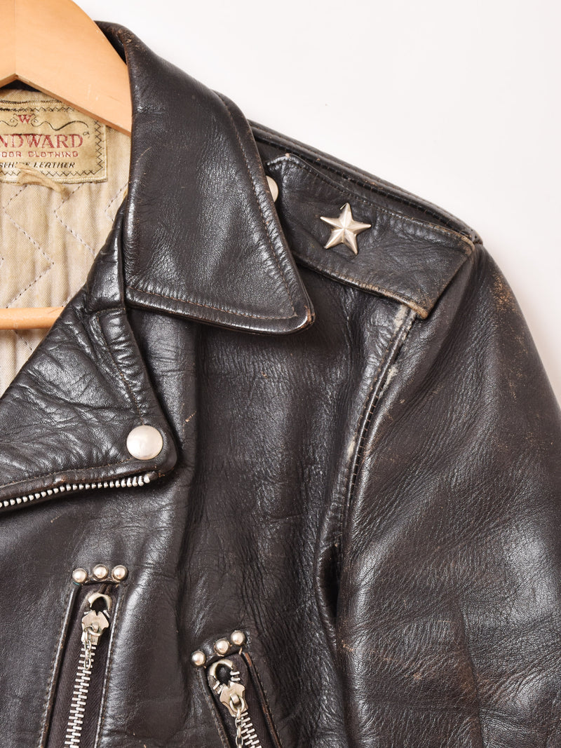 50's アメリカ製 WINDWARD ホースハイド ライダース ジャケット – 古着