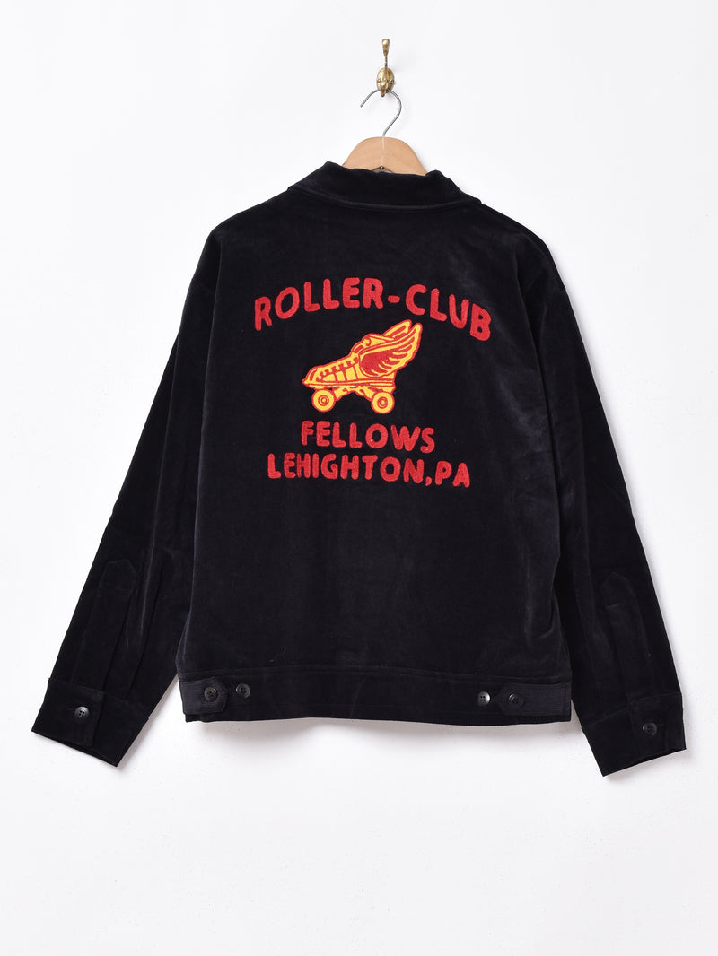 3色展開】「Backers」刺繍入り コーデュロイジャケット「ROLLER-CLUB