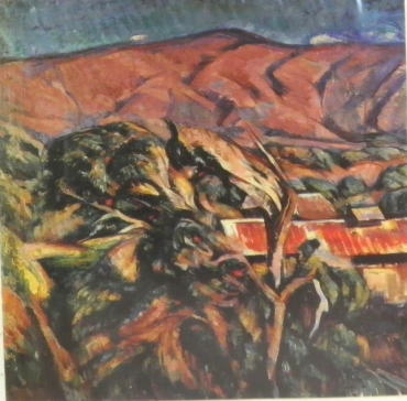 和田三造、【伊豆大島乳ヶ崎沖より伊豆天城山及び富士を望む】 和田三