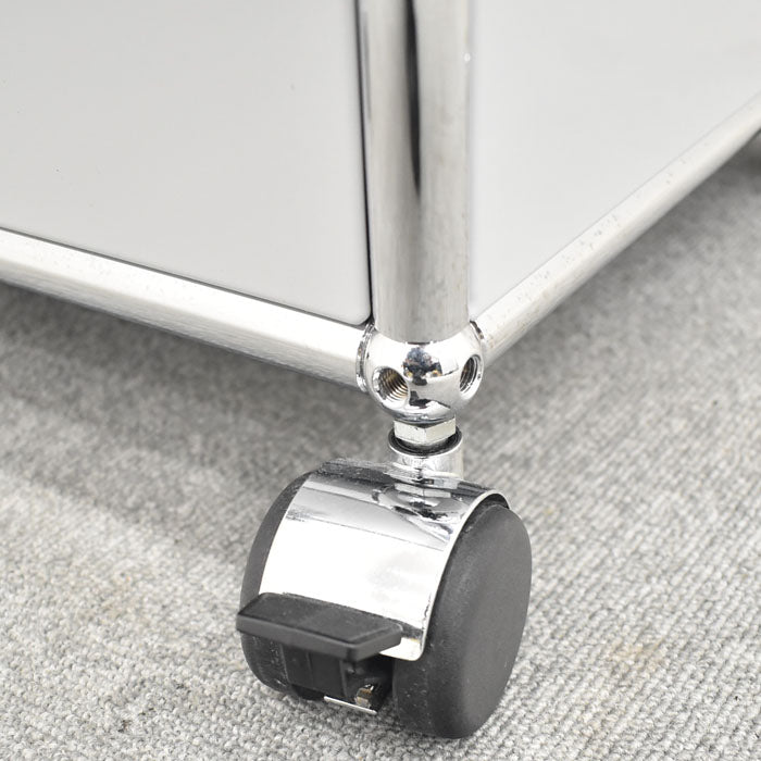 USM Haller ハラーシステム 1列2段 ライトグレー ワゴン 2023070404