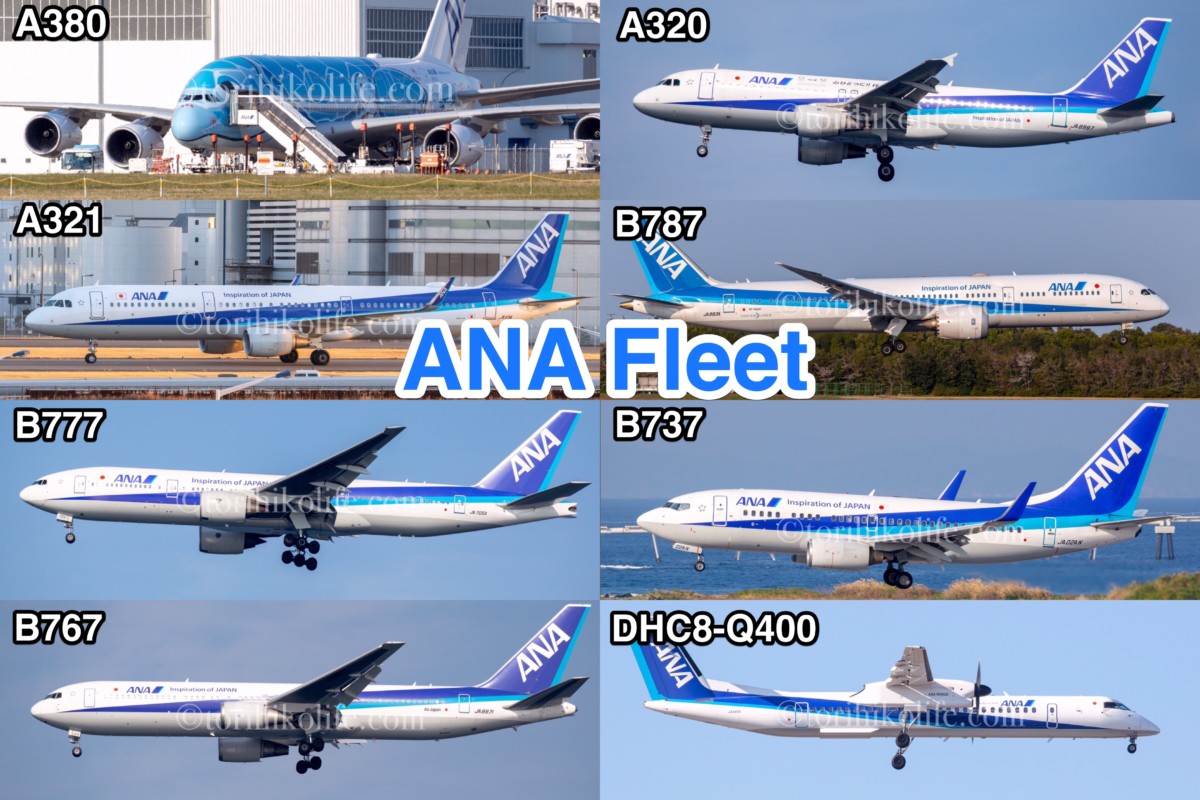 2024年1月最新【全日本空輸(ANA)】保有機材まとめ。登録&退役情報と