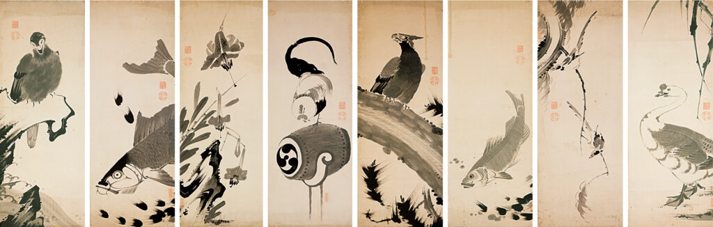 伊藤若冲「花鳥魚図押絵貼屏風」を初公開！