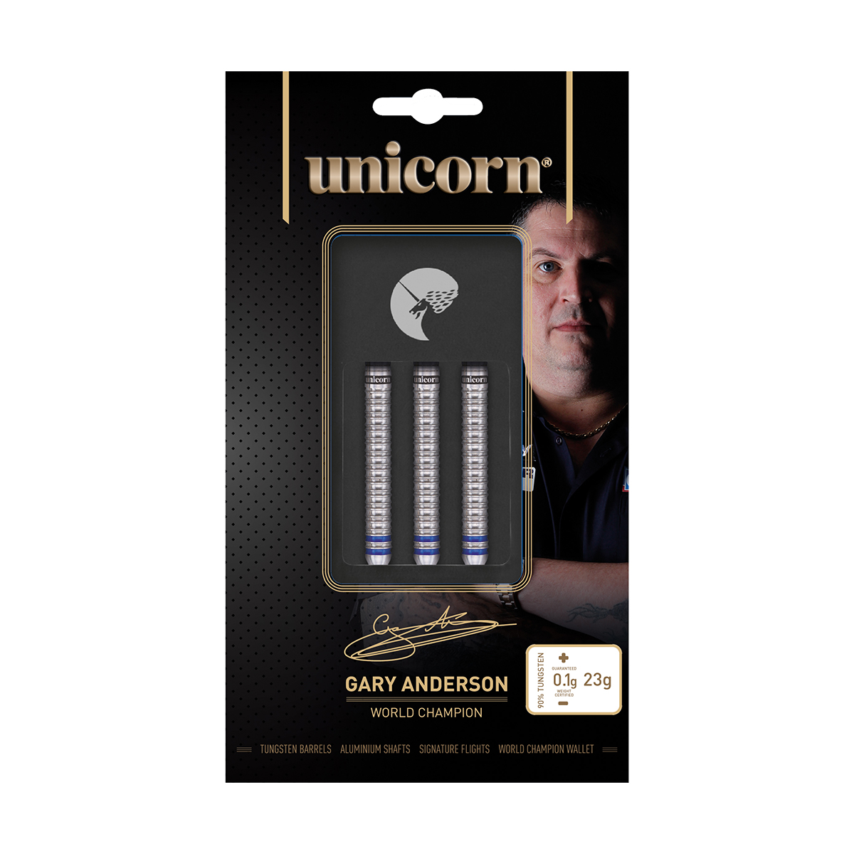 Unicorn World Champion Gary Anderson Phase 3 90% Tungsten 23g