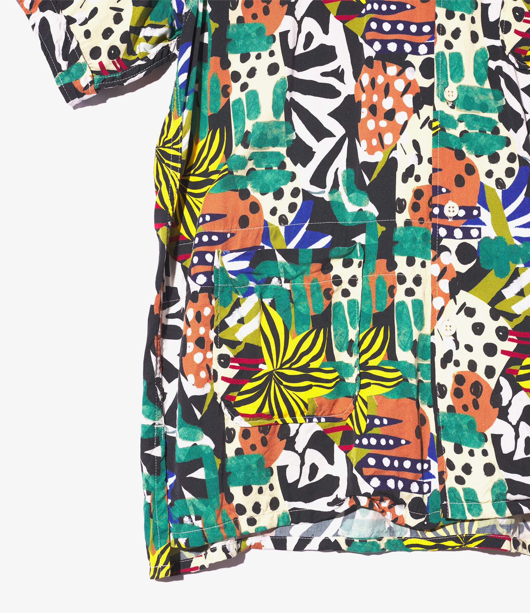 Engineered Garments Camp Shirt - Multi Color African Print