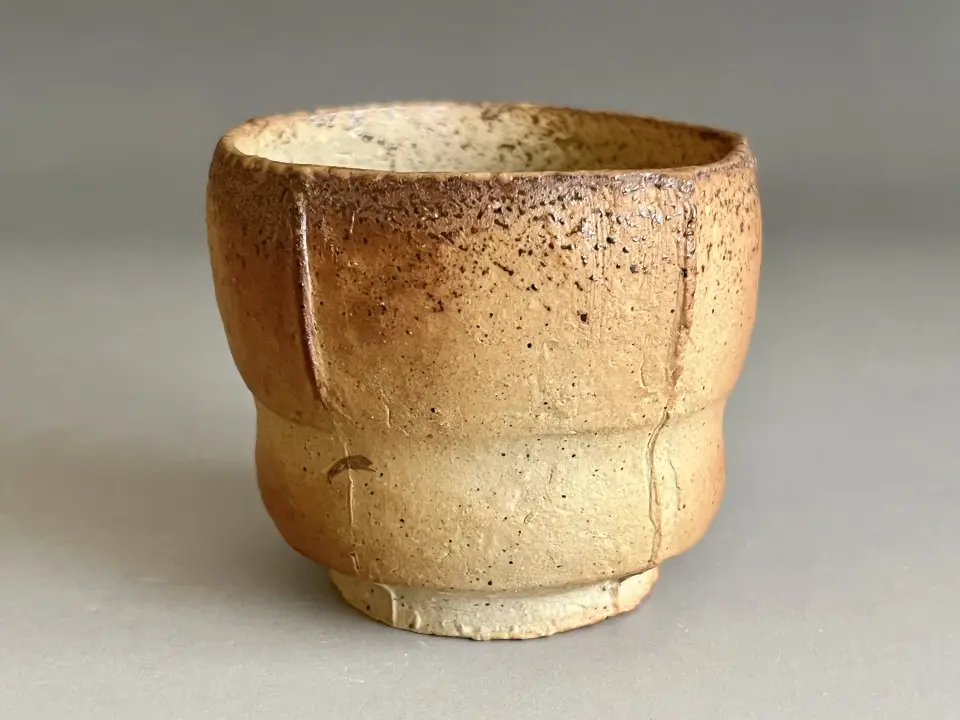 加藤作助 瀬戸伊賀 割山椒 向付 五客 小鉢 懐石 会席 和食器 | 陶酔庵