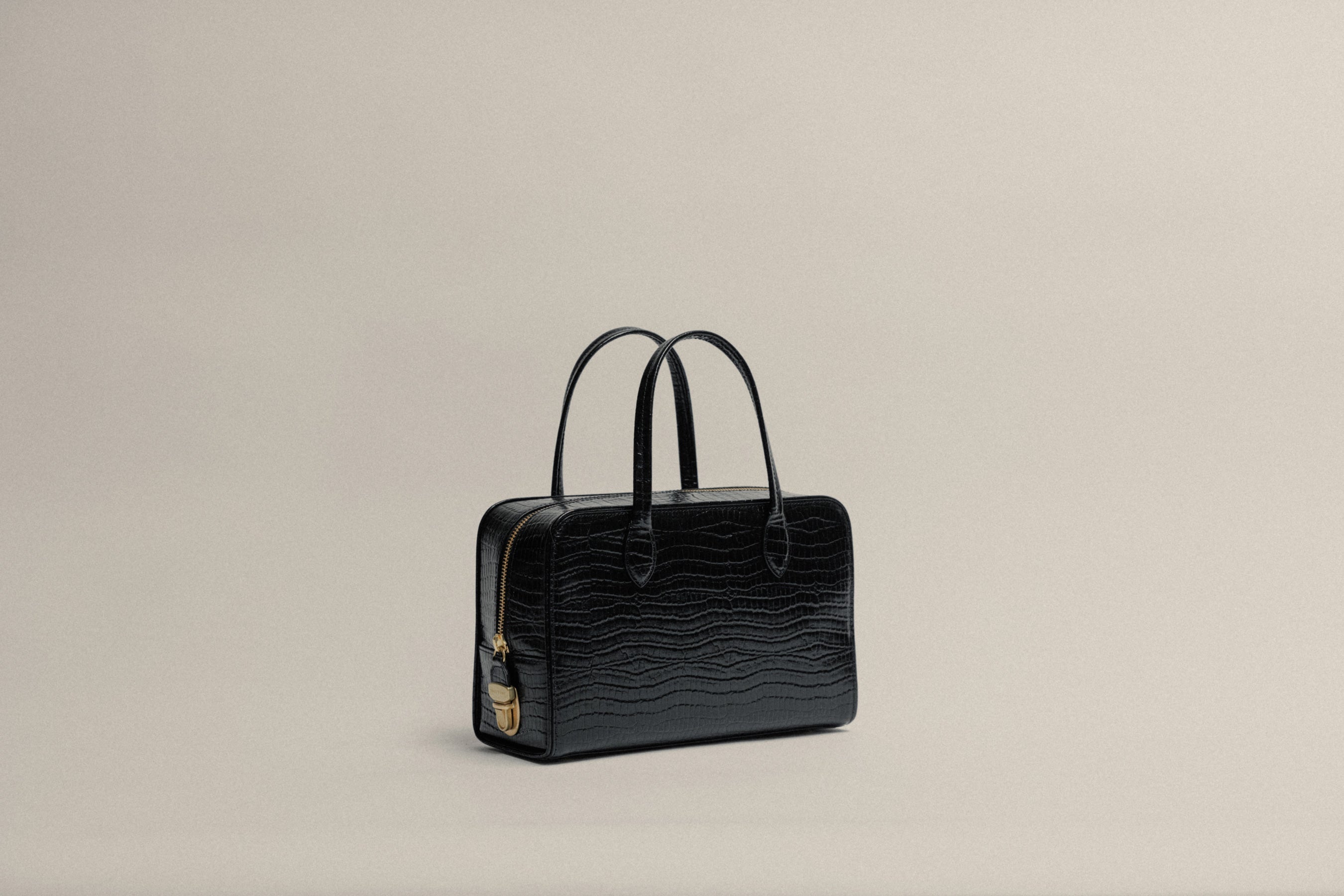 SAC LOQUET SMALL CROCO BLACK – TOUT Y EST JP