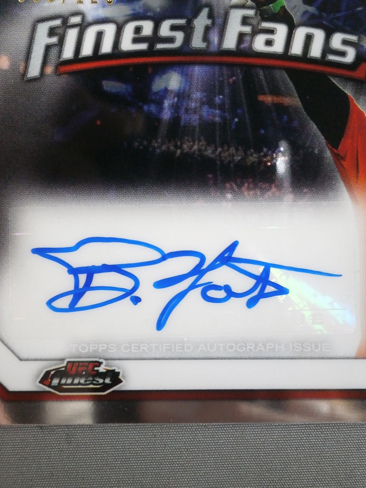 2013 UFC topps バート・ワトソン 公式サインカード – 闘道館