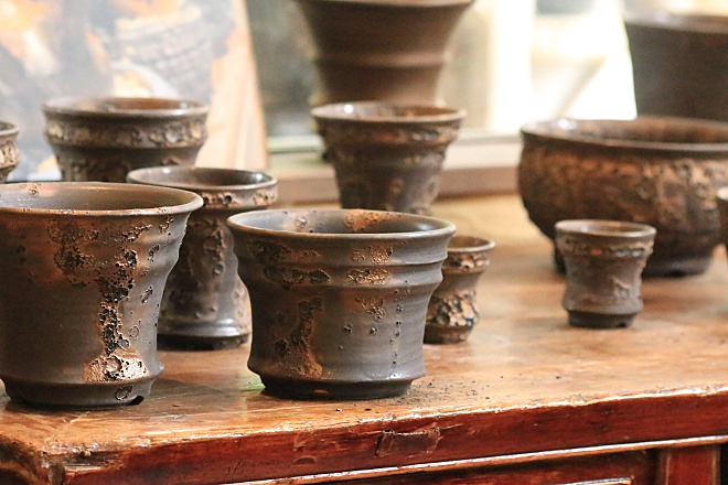 銀河鉢BLACK&GOLDシリーズ | 益子焼窯元よこやま