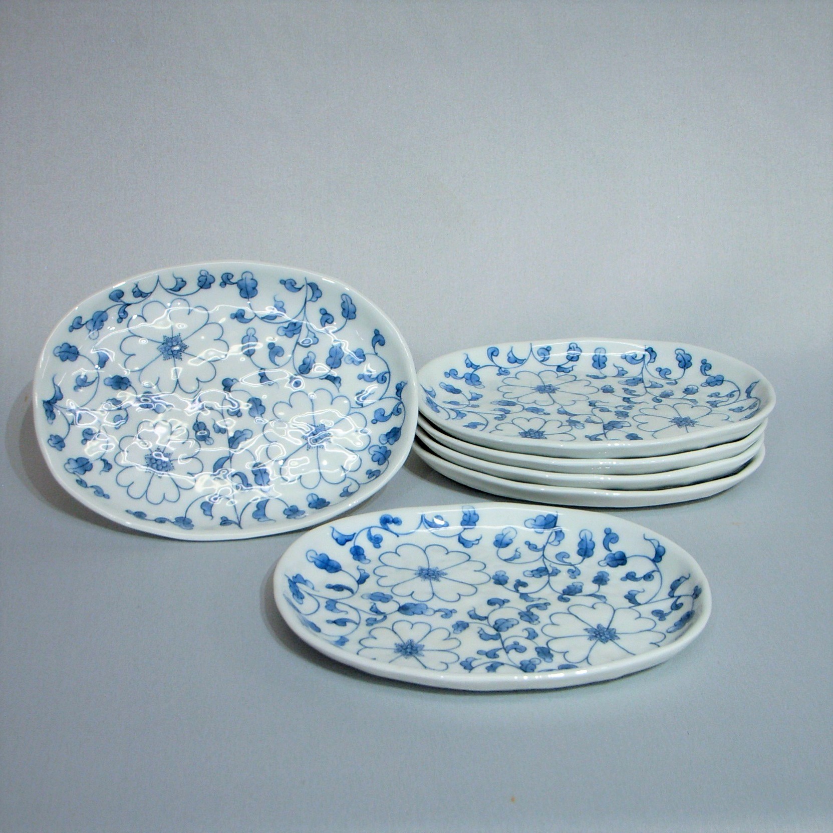 プレート皿・小鉢（磁器）】萩焼窯元陶華山 松尾藻風窯