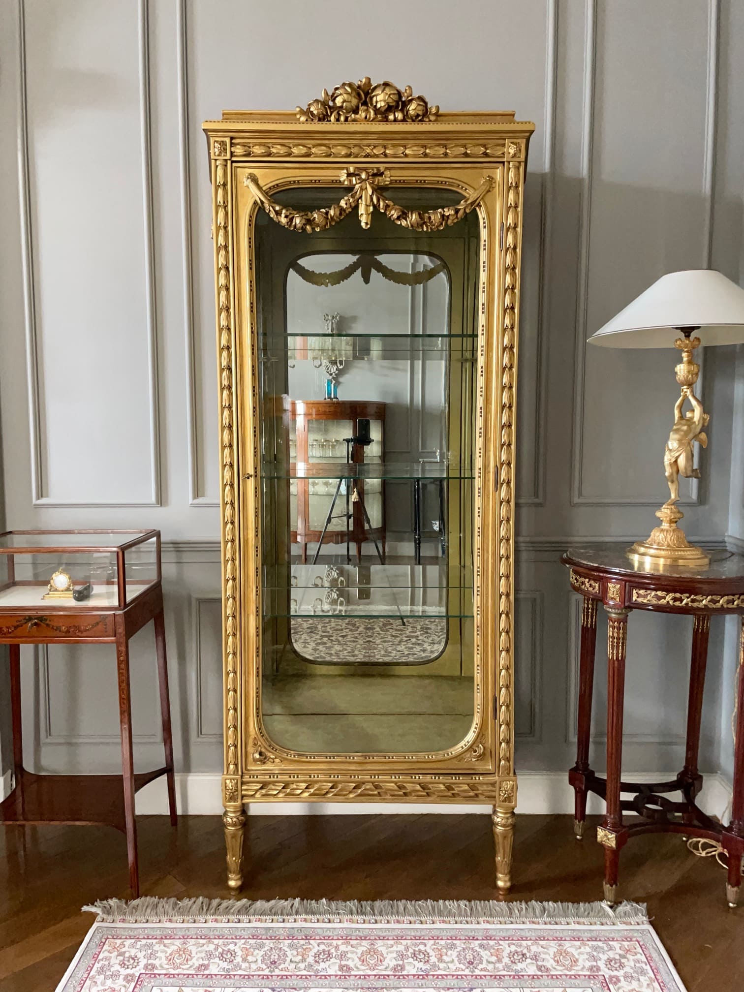 ルイ16世様式 ゴールドキャビネット f32 - 陶夢