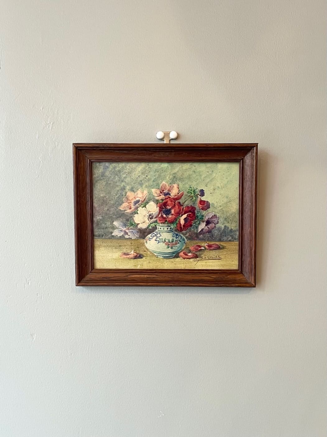 アネモネ 水彩画 hpt503 - 陶夢