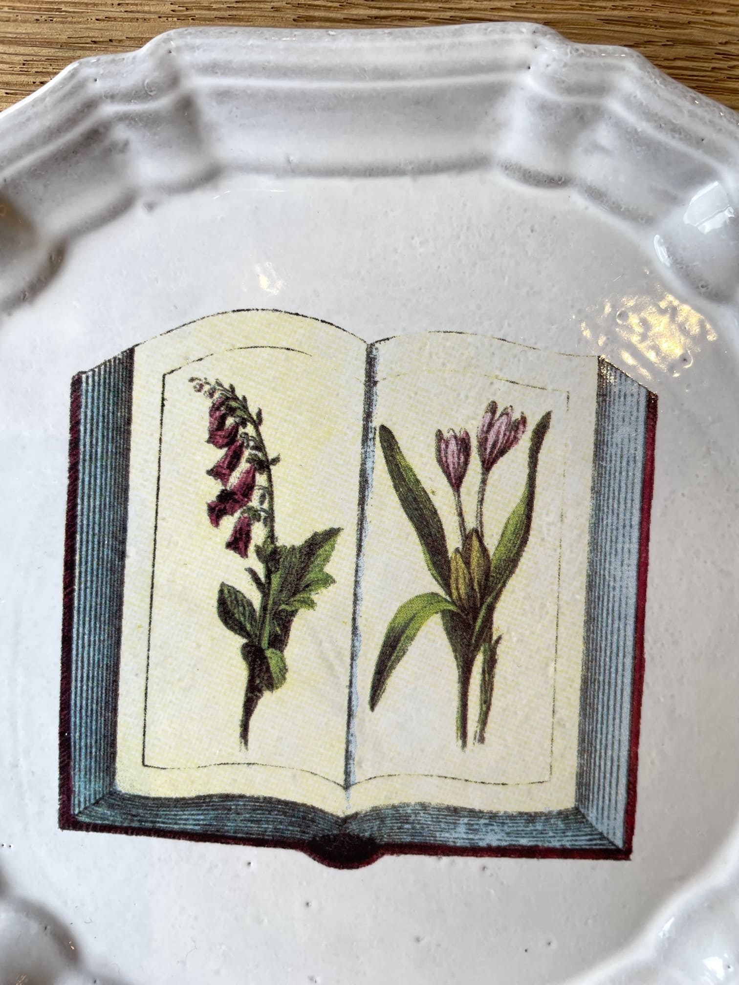 John Derian Floral Book プレート 13.5cm - 陶夢