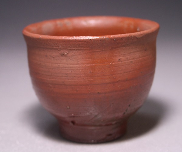 藤原 雄 作 「備前緋襷ぐい呑」 ～備前焼専門卸小売店 川口陶楽苑～