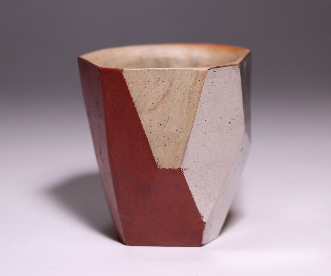 中原幸治 作 「備前土練込白金陶胎酒呑」 ～備前焼専門卸小売店 川口陶