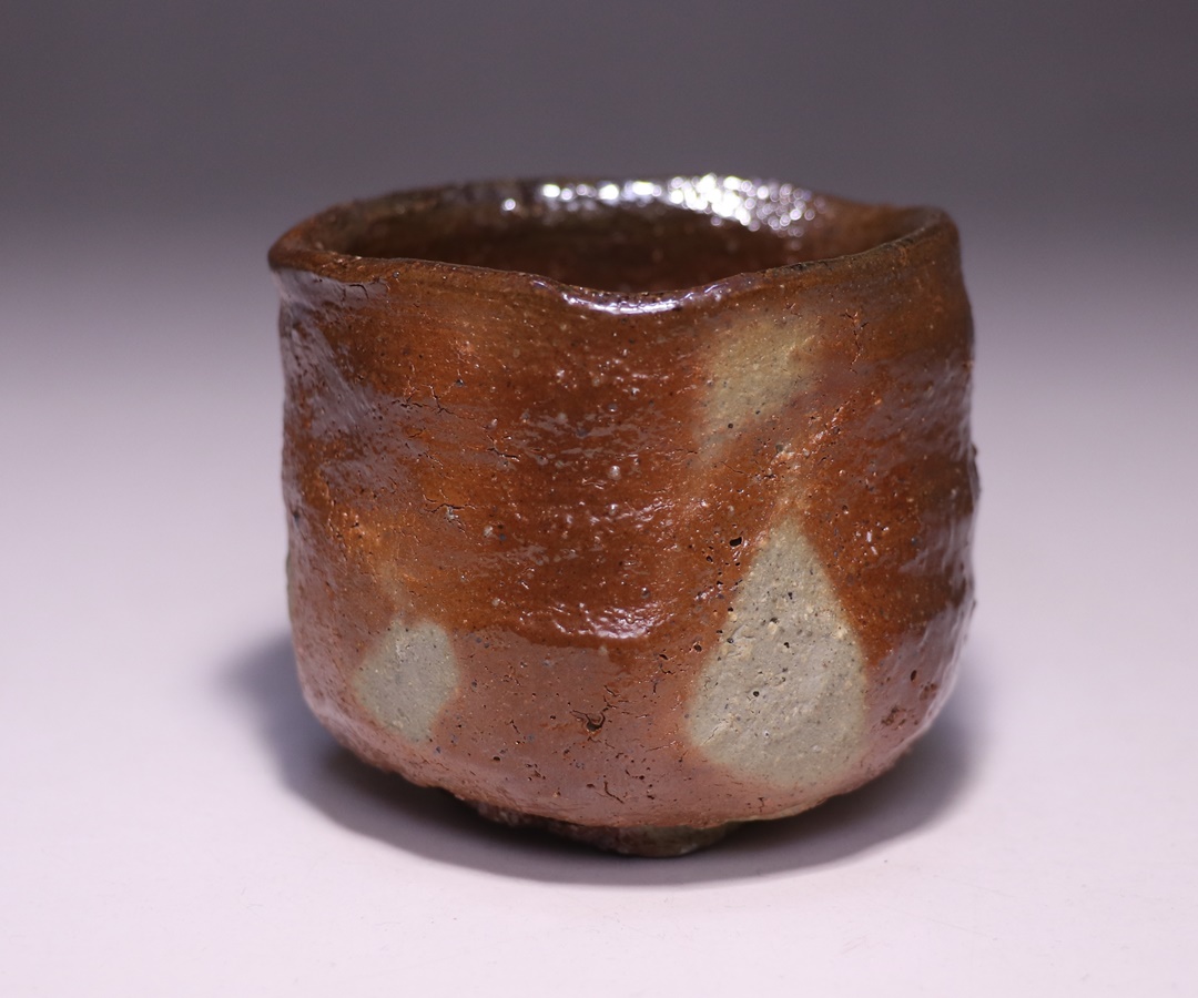 池西 剛 作 「緋襷酒盃」 ～備前焼専門卸小売店 川口陶楽苑～