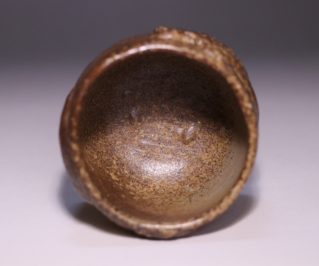 中原幸治 作 「備前鶴亀酒呑」 ～備前焼専門卸小売店 川口陶楽苑～