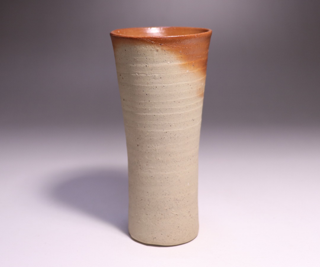 陶工房 斿 作 「伊部火襷ビアマグ」 ～備前焼専門卸小売店 川口陶楽苑～