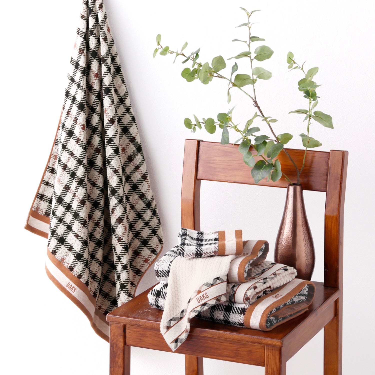 DAKS』ダブルハウスチェックベア タオルギフト (タオルハンカチ×1