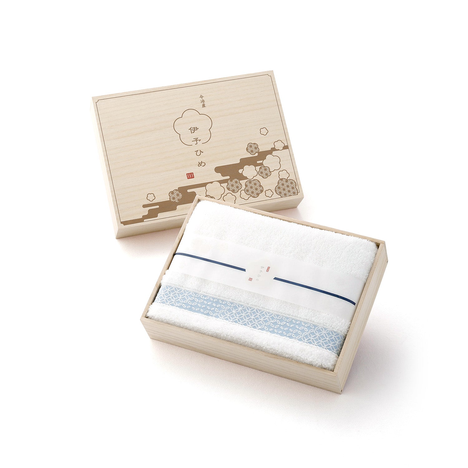 今治・国産タオル』伊予ひめ 煌(きらめき) 木箱入りギフト（バスタオル