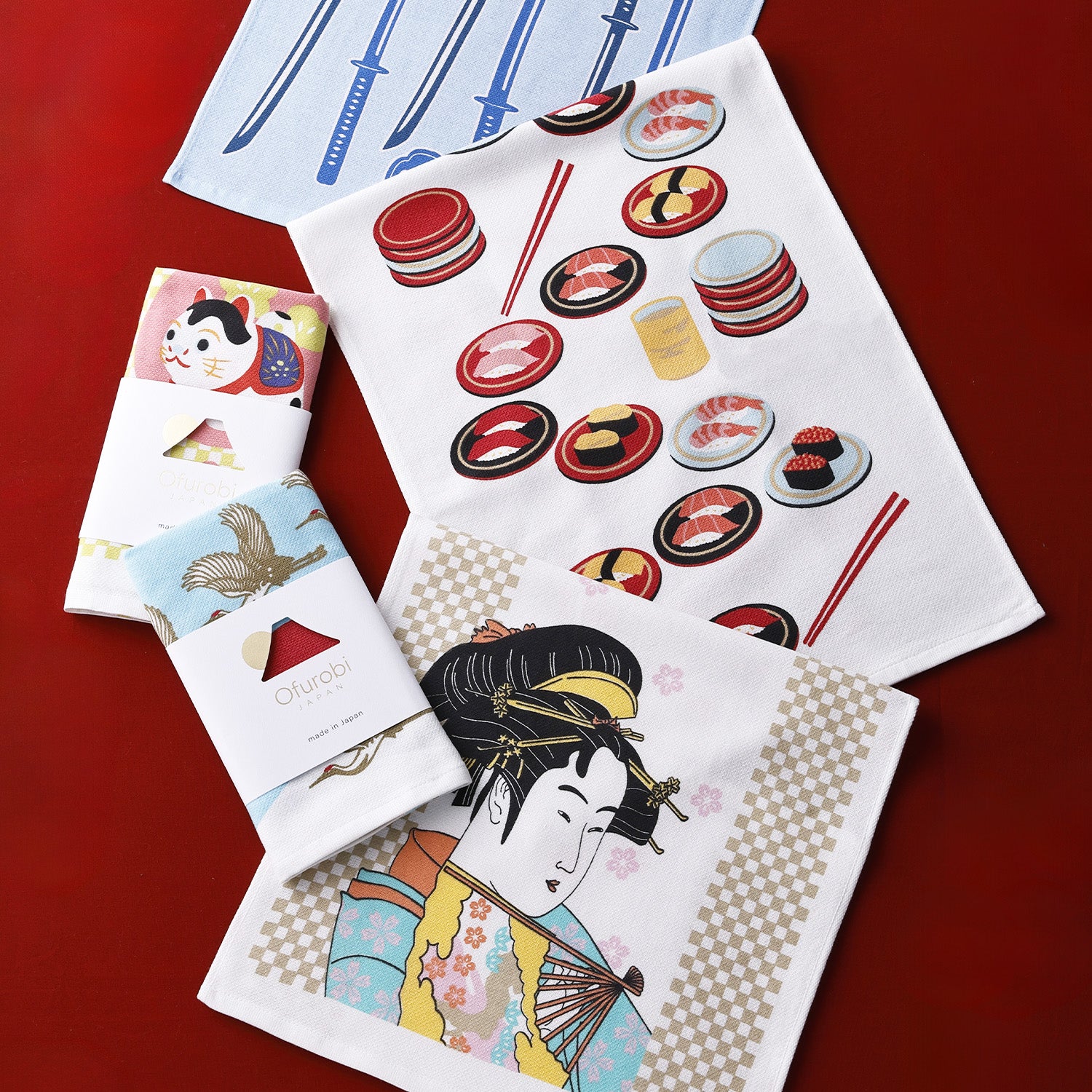 Ofurobi』だるまさんがころんだ 手ぬぐいタオル（帯付） – タオル