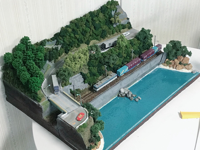 あぶさんのNゲージジオラマルーム 展示用ジオラマ