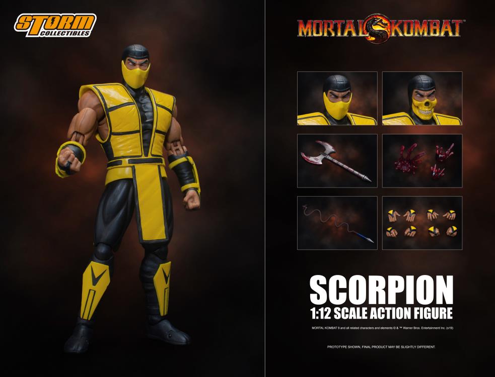 Storm Collectibles 1/12 Mortal Kombat 3 VS Scorpion Scale Action Figur