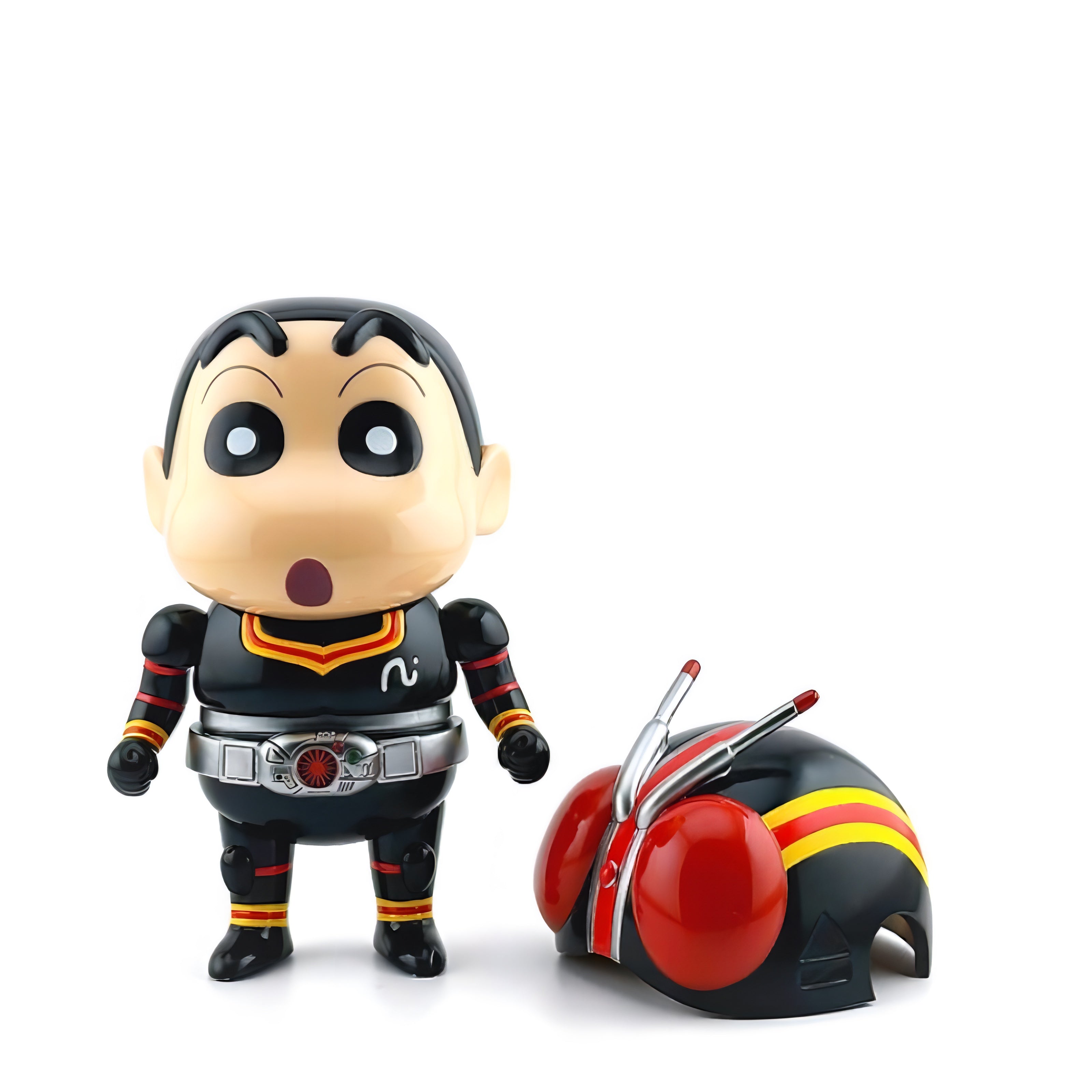 クレヨンしんちゃん×仮面ライダーBLACK Best.be.fore 賞味期限 ソフビ