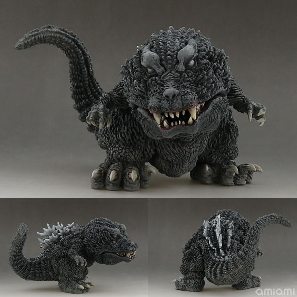 白目ゴジラ【大怪獣総攻撃】デフォリアル『ゴジラ（2001）』完成品