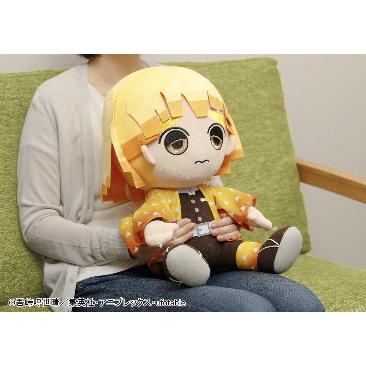 鬼滅の刃】PCクッション『炭治郎／善逸』ぬいぐるみ【バンダイ】より