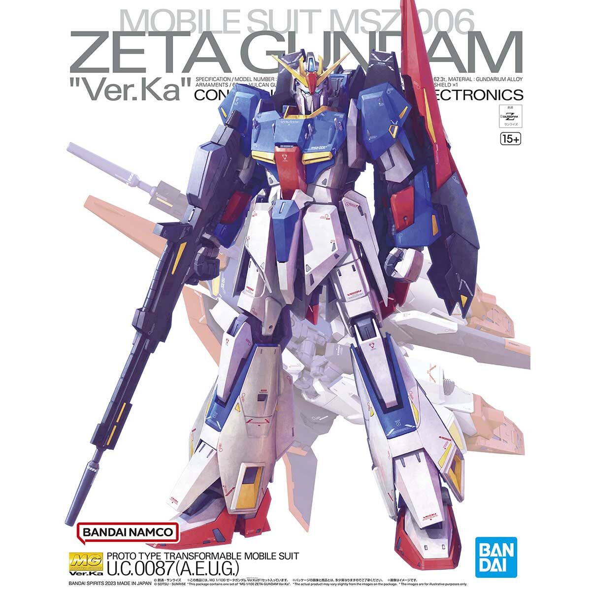 MG-221Ka – MSZ-006 Zeta Gundam Ver. Ka (1/100) Z鋼彈Ver.Ka