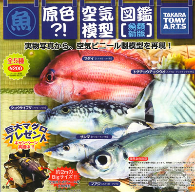 原色淡水魚ストラップ＆原色?空気模型図鑑 【タカラトミーアーツ】
