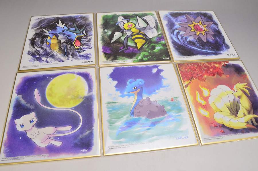 本日の新商品「ポケモン 色紙ART」をパチリと撮ってみました