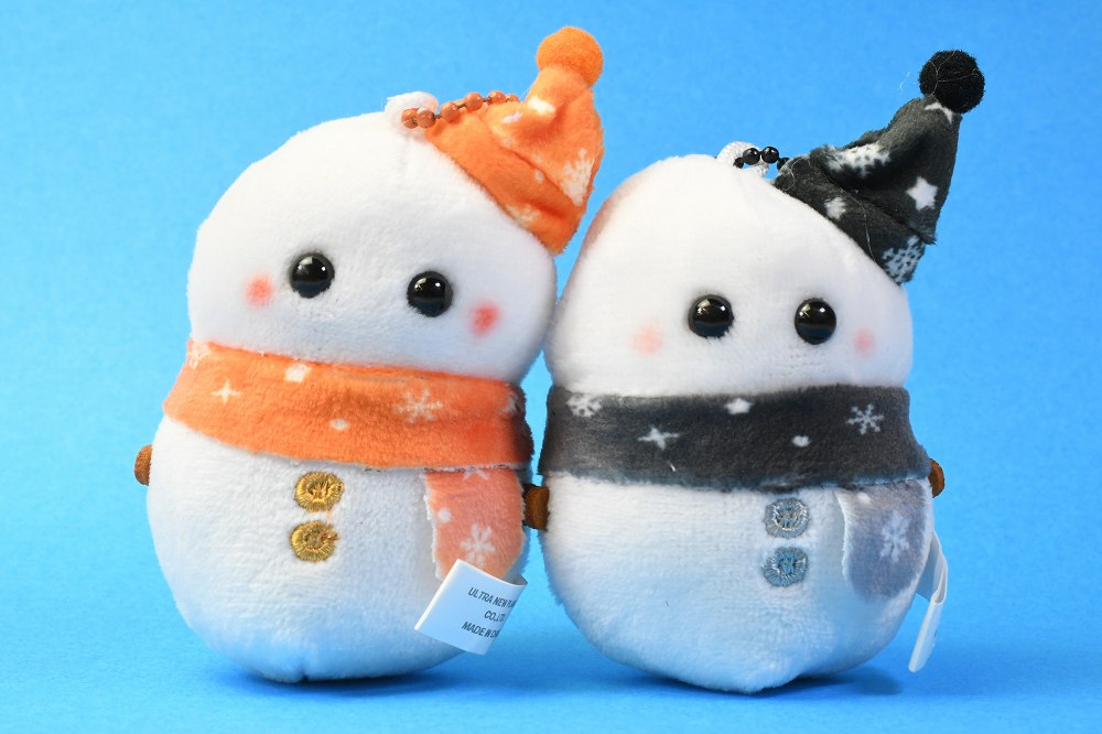 ゆらめきグラデーション 幸せのゆきだるまぬいぐるみ 冬のラッキー