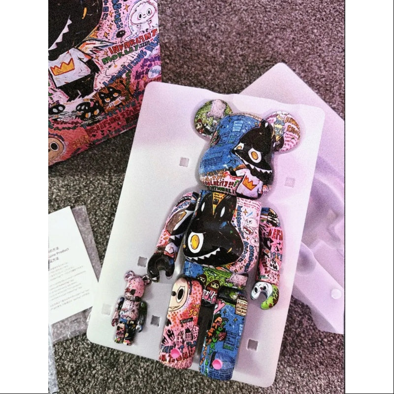Labubu The Monsters Kasing Lung x Bearbrick 400% & 100% Set