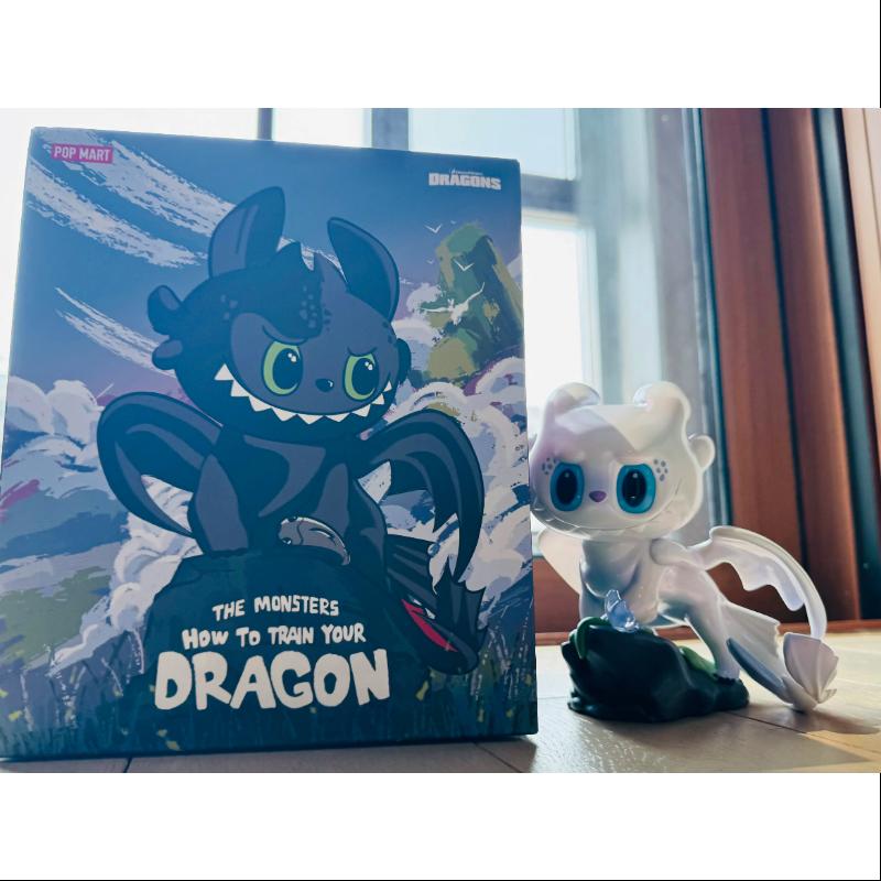 Labubu The Monsters How to Train Your Dragon Rare White Figurine