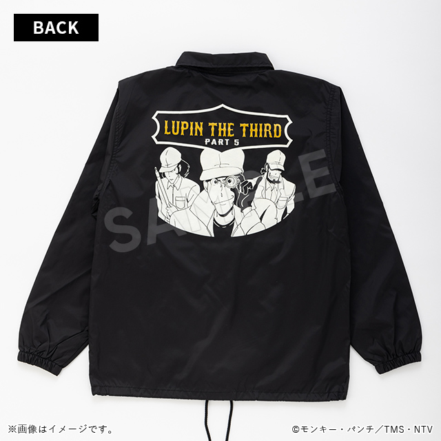 ルパン三世 コーチジャケット ブラック／Apparel Edition ルパン三世