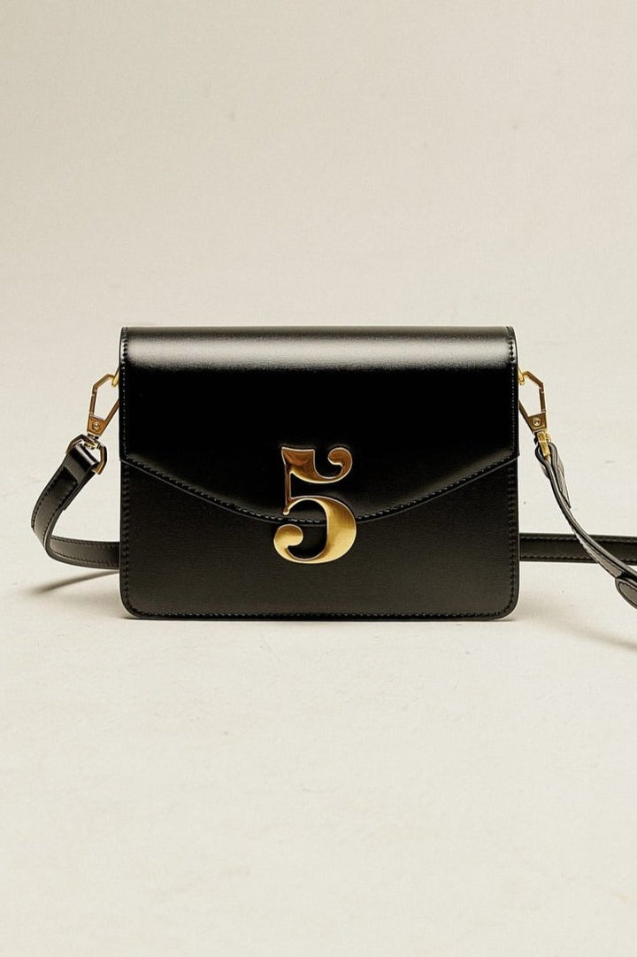 No.5本革ショルダーバッグ-Black – Tnewties