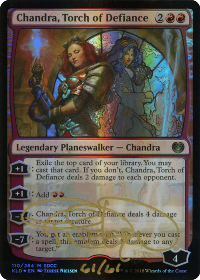 MTG 反逆の先導者、チャンドラ SDCC foil FOIL)(2018)反逆の先導者