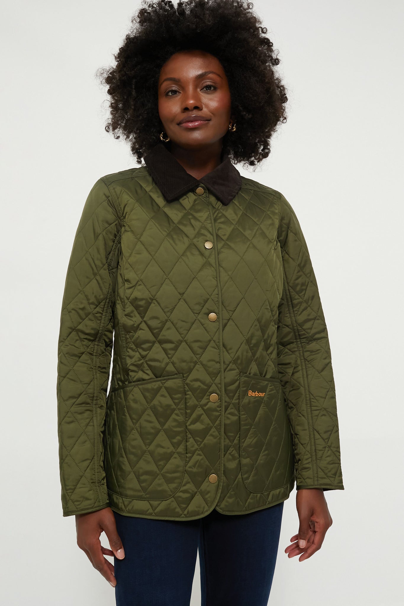 Olive Annandale Quilted Jacket | Barbour