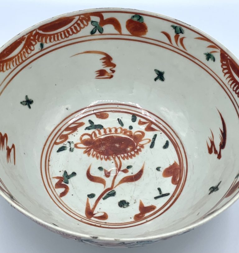 南京赤絵鉢 | 骨董品・絵画・茶道具の藤美堂