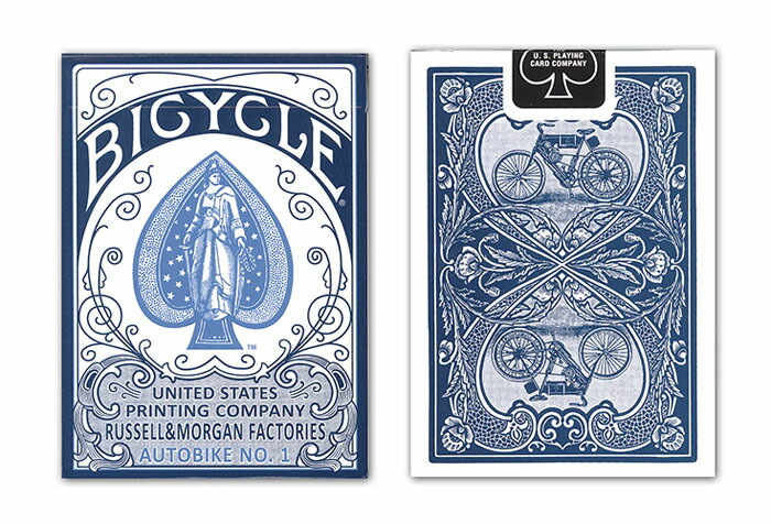 楽天市場】【トランプ】 BICYCLE AUTOBIKE No.1 BLUE/RED≪ バイスクル