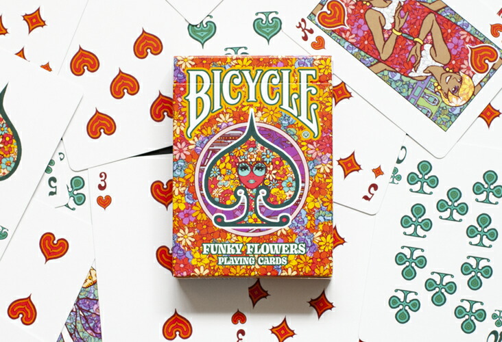 楽天市場】【トランプ】 BICYCLE FUNKY FLOWERS PLAYING CARDS