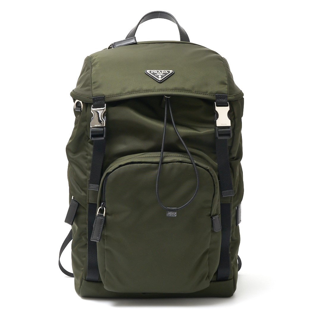 PRADA オリーブグリーン バックパック - PRADA オリーブグリ