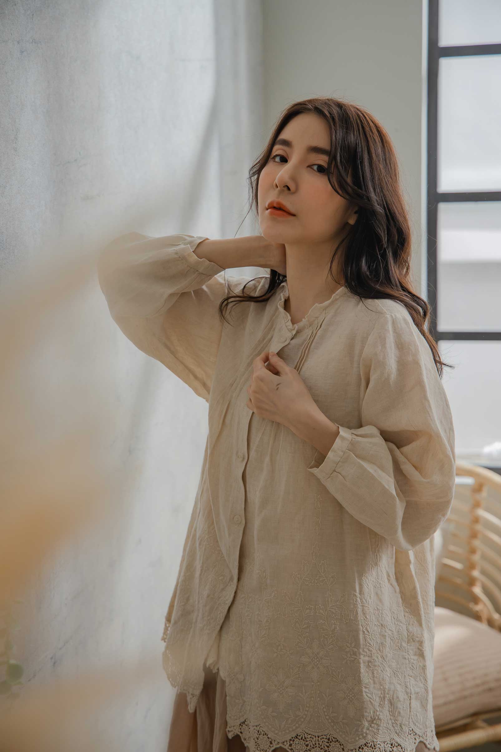 楽天市場】ブラウス 「 ボタン開き 裾レース 」 ローゴージャス 総