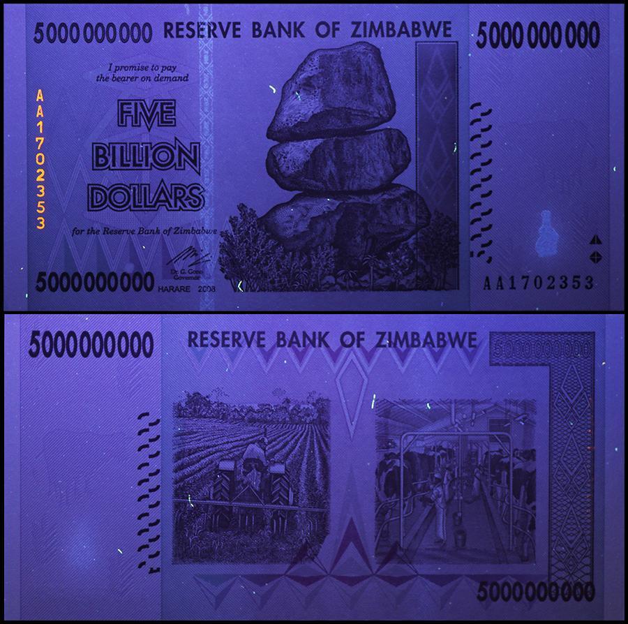 楽天市場】【5枚セット】50億ジンバブエドル紙幣 新品 未使用