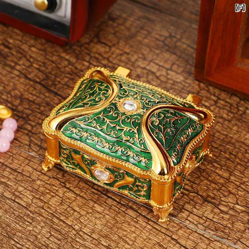 楽天市場】ジュエリーボックス アンティーク 北欧風 亜鉛合金製