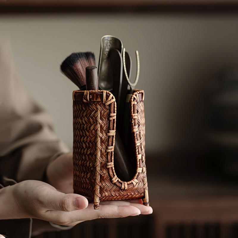 楽天市場】茶道具 新中式 禅風 手作り 竹編み 茶道六君子 茶碗 湯呑み